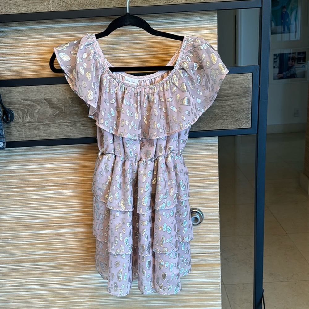 Lovers and Friends lavender dress with silver accents